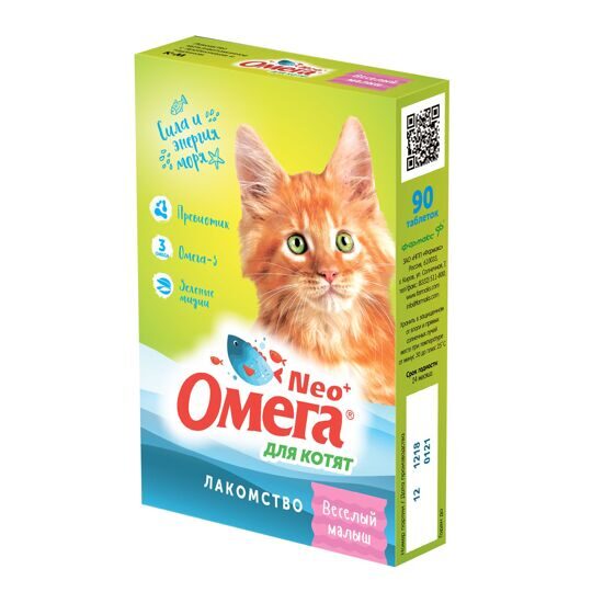 Омега NEO+ д/котят с пребиотиком и таурином 60 таб. *5